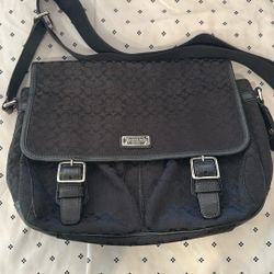  Coach Jacquard Messenger Crossbody Bag