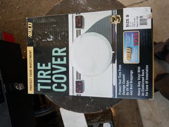 Tire cover black .new size 32 1/4.