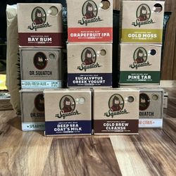 Dr. Squatch Natural Bar Soap for Men Variety Gift Set - Cold Process No Harsh Chemicals-Bay Rum, Grapefruit iPA, Cold Moss, And More 10pack.