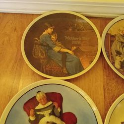 Norman Rockwell Plates, all are limited edition, all with plate number ,excellent shape .