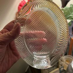 Clear Ribbed Glass picture frame