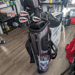 TourX golf club set and bag