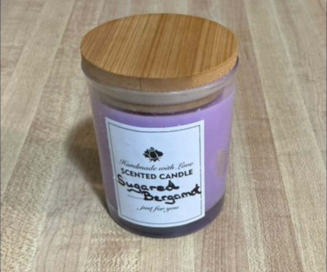 Handcrafted Sugared Bergamot Soy Candle