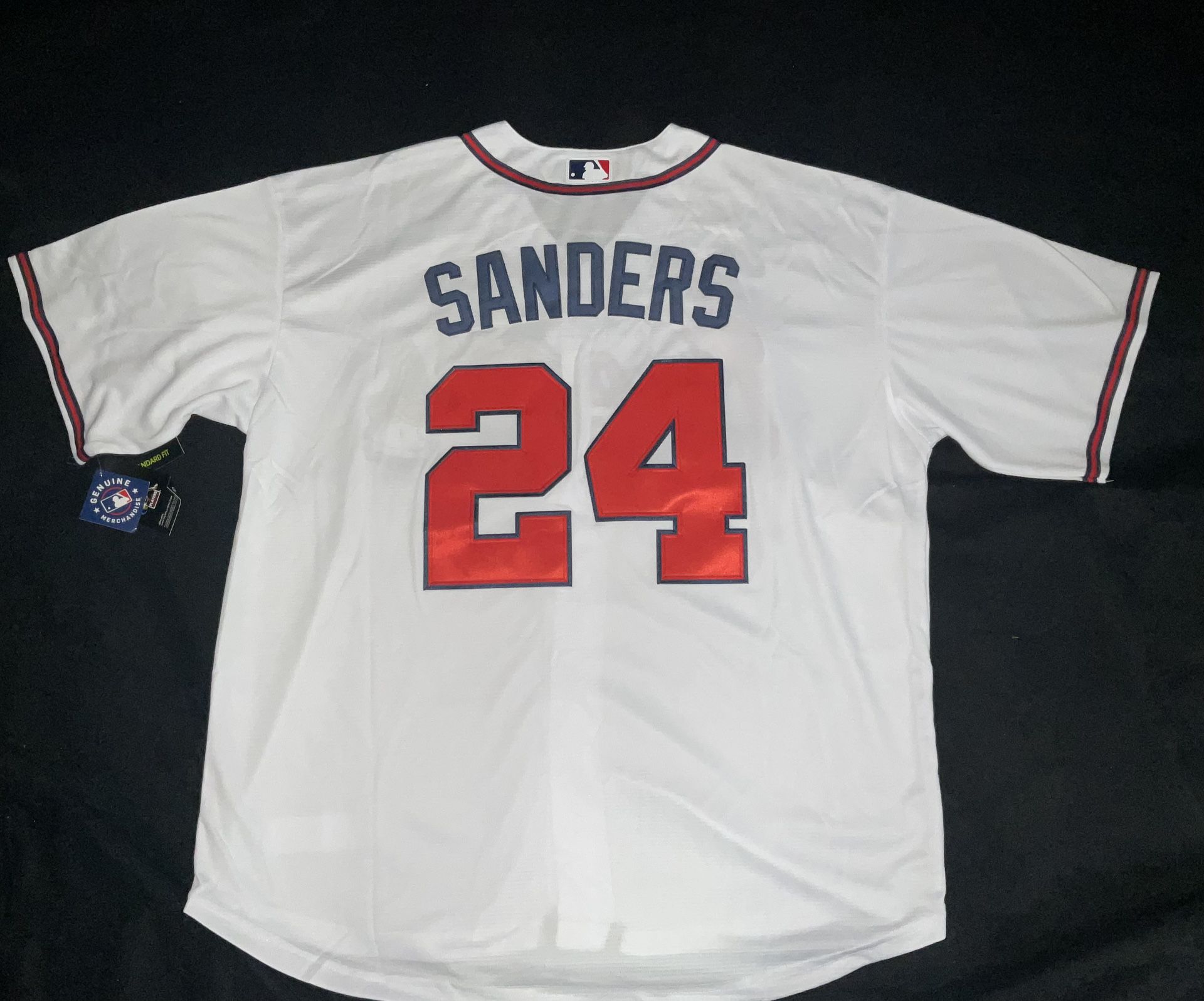 Deion Sanders Atlanta Braves Jersey 1992 Throwback Stitched