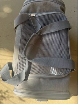 18” Pet Carrier Bag, Silver color