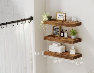 3 floating shelves