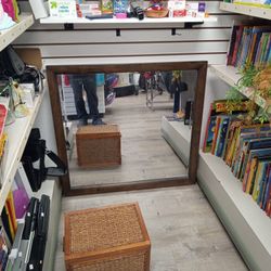 40 X 37" Mirror With Wooden Frame