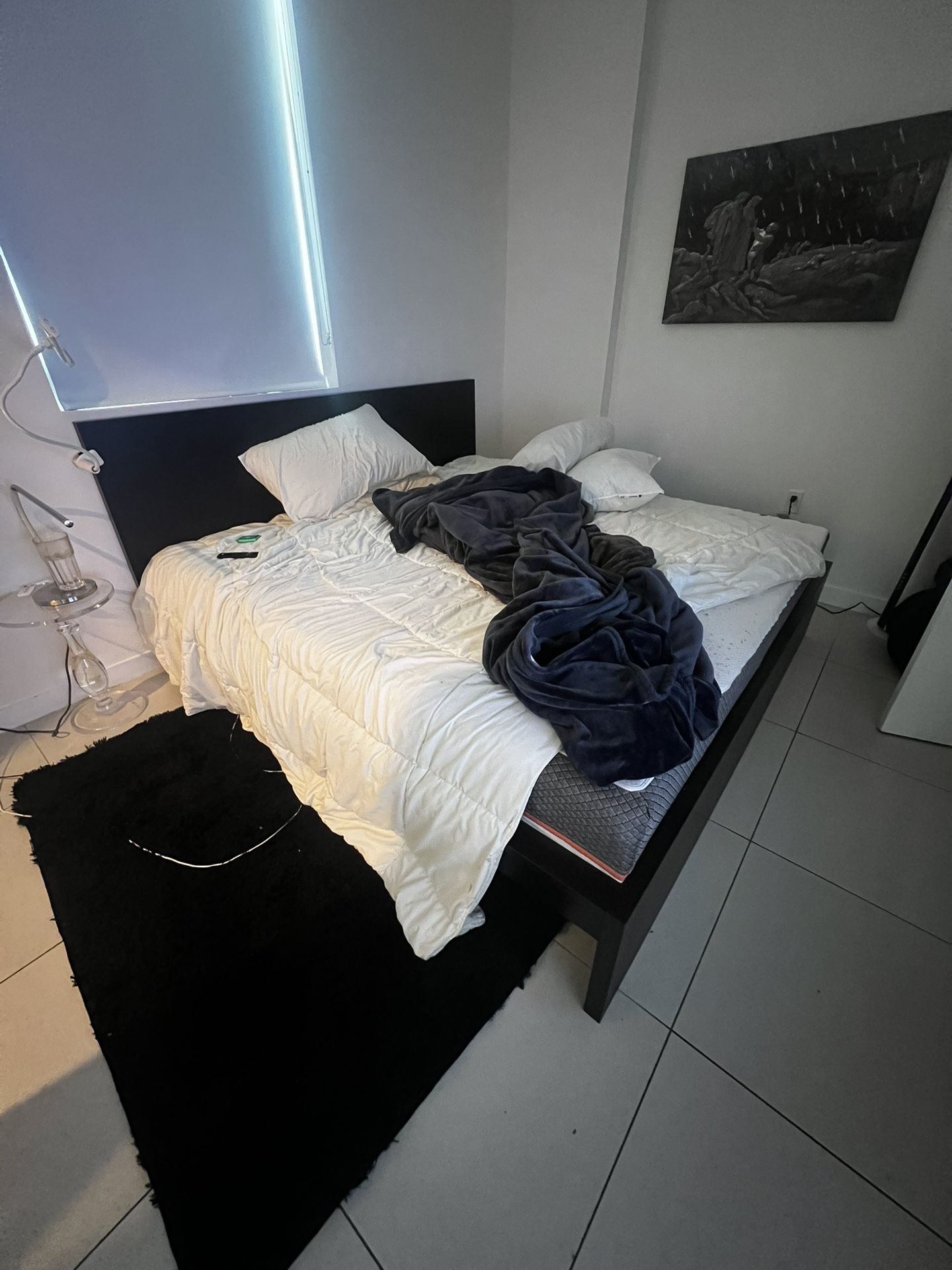 IKEA Bed Frame + King Mattress
