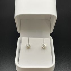 14K 1.04CTW Lab Grown Diamond Earrings 