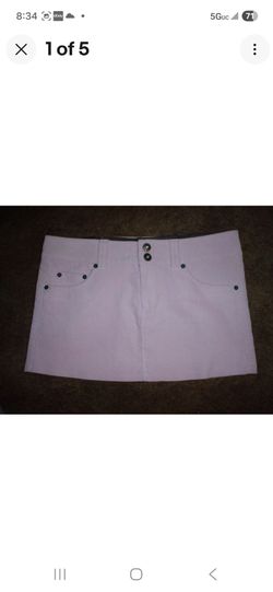 Ladie's/ Junior's Light Pink Stretchy Corduroy Mini Skirt - Sz. 7 - Like-New