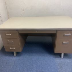 Mid Century Metal Desk