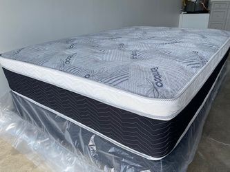 Cal King Euro Bamboo Pillow Top Mattress!•~•~•