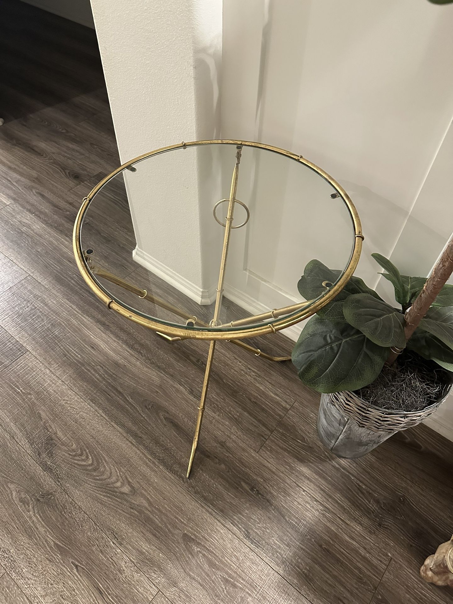 Gold Glass Tables 