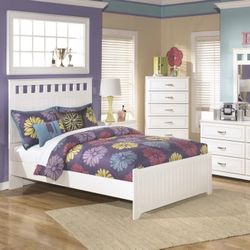 Lulu White Youth Panel Bedroom Set

