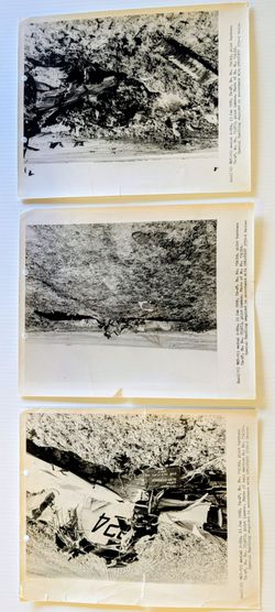 Vintage 1969 Military Aircraft Crash Investigation Photos
