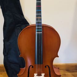 Cello 4/4 Milano With Red Strings - Perfect For Students