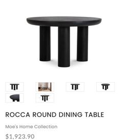 Moe’s Home  Rocca Round Dining Table
