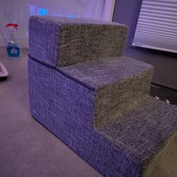 Foam stairs for pets about a foot and a half