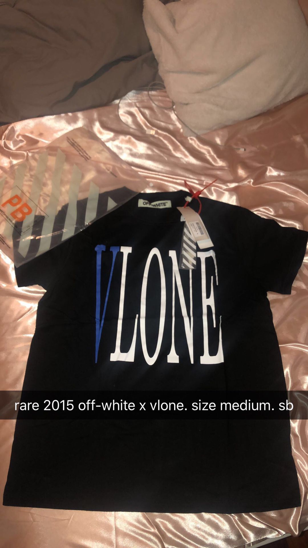 OFF WHITE x VLONE BLUE COLETTE POP T SHIRT. Size medium for Sale in Miami, - OfferUp