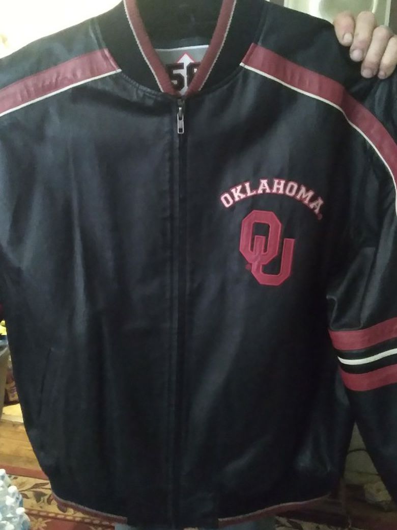 All Leather Oklahoma Sooners Leather Jacket
