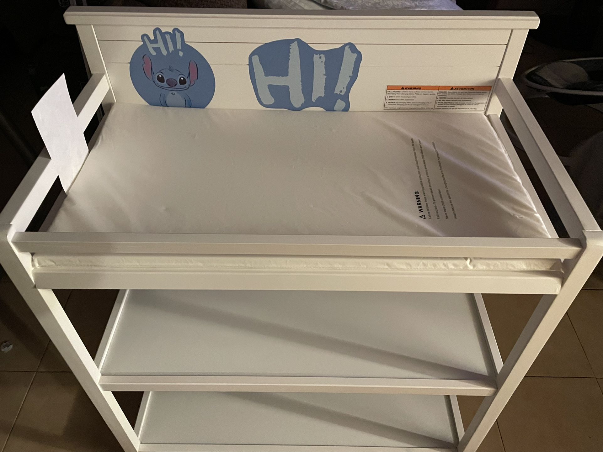 White Changing Table