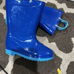 Toddler Blue Rubber Boots (new)