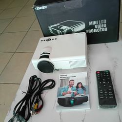 TENKER Native 1080P Projector, 7500L High Brightness Full HD Outdoor Movie Projector, 200" Giant Screen LCD Video Projector, Portable Mini Projector f