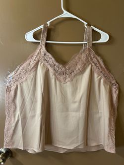 Wit & Wisdom cream lace cami top
