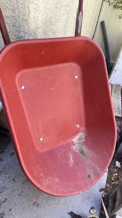 Used wheelbarrow tire needs air