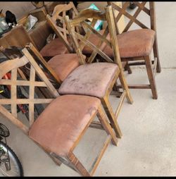 Set of 6 Counter Height Bar Stools - Solid Wood / DIY Project