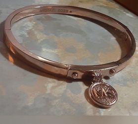 Michael Kors Rose Goldtone Stainless Steel Clamper Bracelet