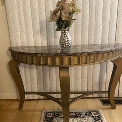 Golden Console Table