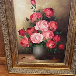 Beautiful Oil Painting/ Gold Frame