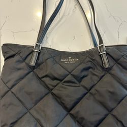 Kate Spade Lightweight Quilted Black Tote