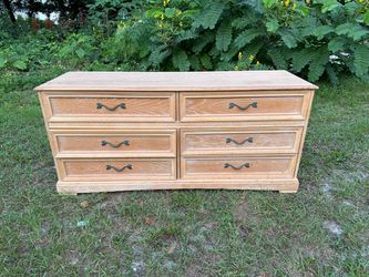 Light Brown Wood Dresser