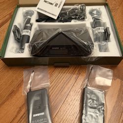 Shure GLXD24 w/2 Beta 58a Wireless Microphones + 2 UHF Bodypacks 