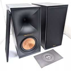 Klipsch (R-60M) 330 Watt Premium Bookshelf/Monitor Speakers – Home Audio, 6.5” Woofers, 90° x 90° Tractrix Horn