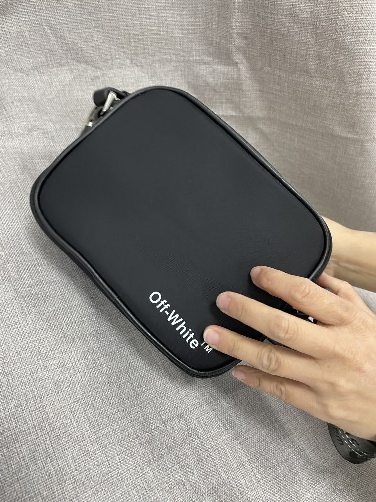 Off-White Nylon Crossbody Bag