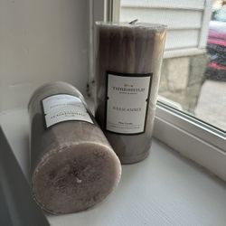 BRAND NEW THRESHOLD WARM AMBER PILLAR CANDLE  $5 EACH