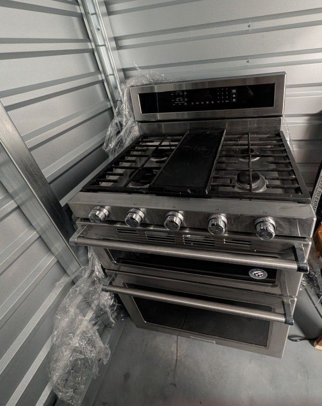 KitchenAid Double Oven Gas Range 30in 6.7 Cu. Ft. Capacity