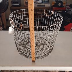 Wire Basket Round Black Wire Basket