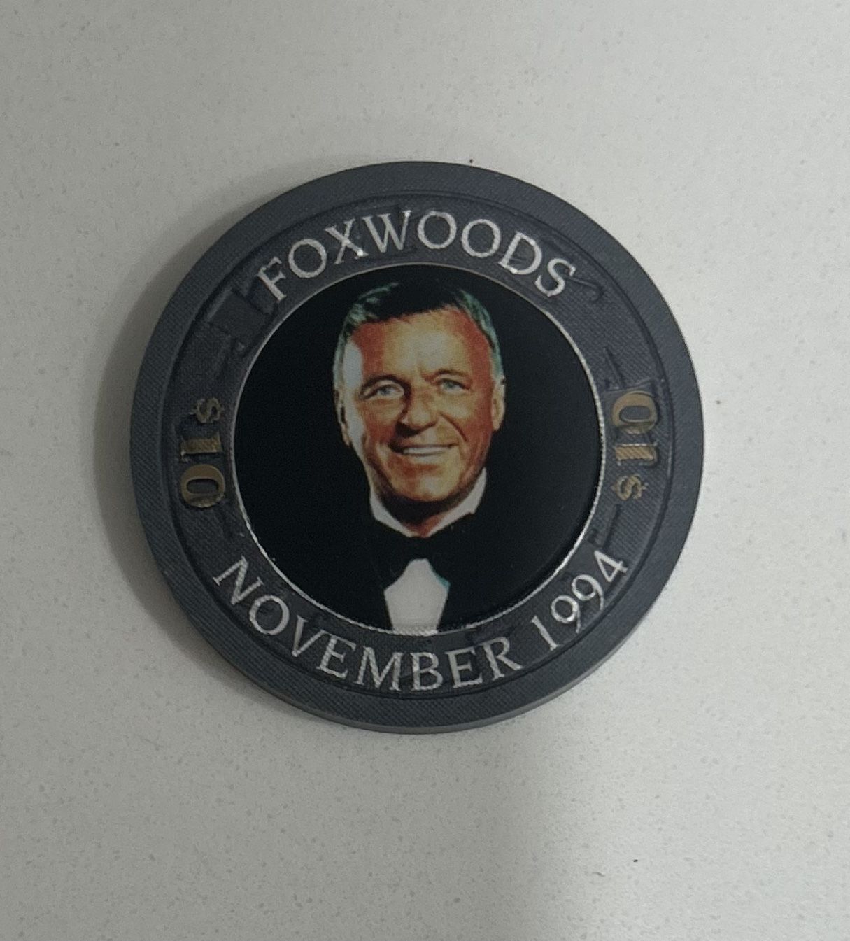 Collectible Poker Chip Foxwoods Frank Sinatra