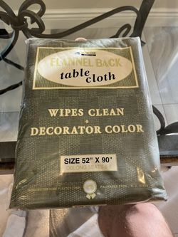 Flannel Back Table Cloth And Air Conditioner Cover