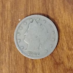 1908 USA America Liberty Head Nickel coin
