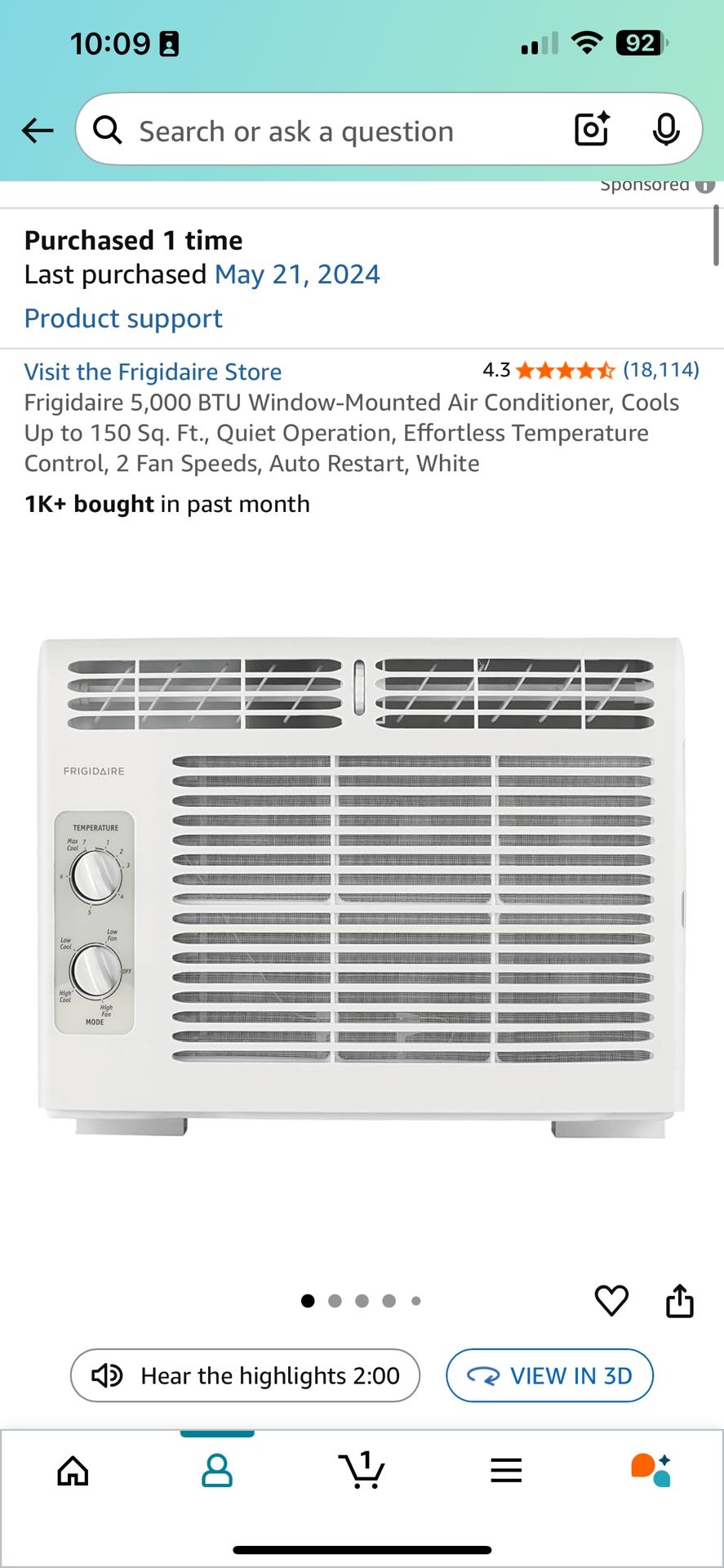 Window AC Unit 