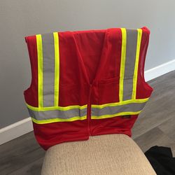 Red Work Vest 