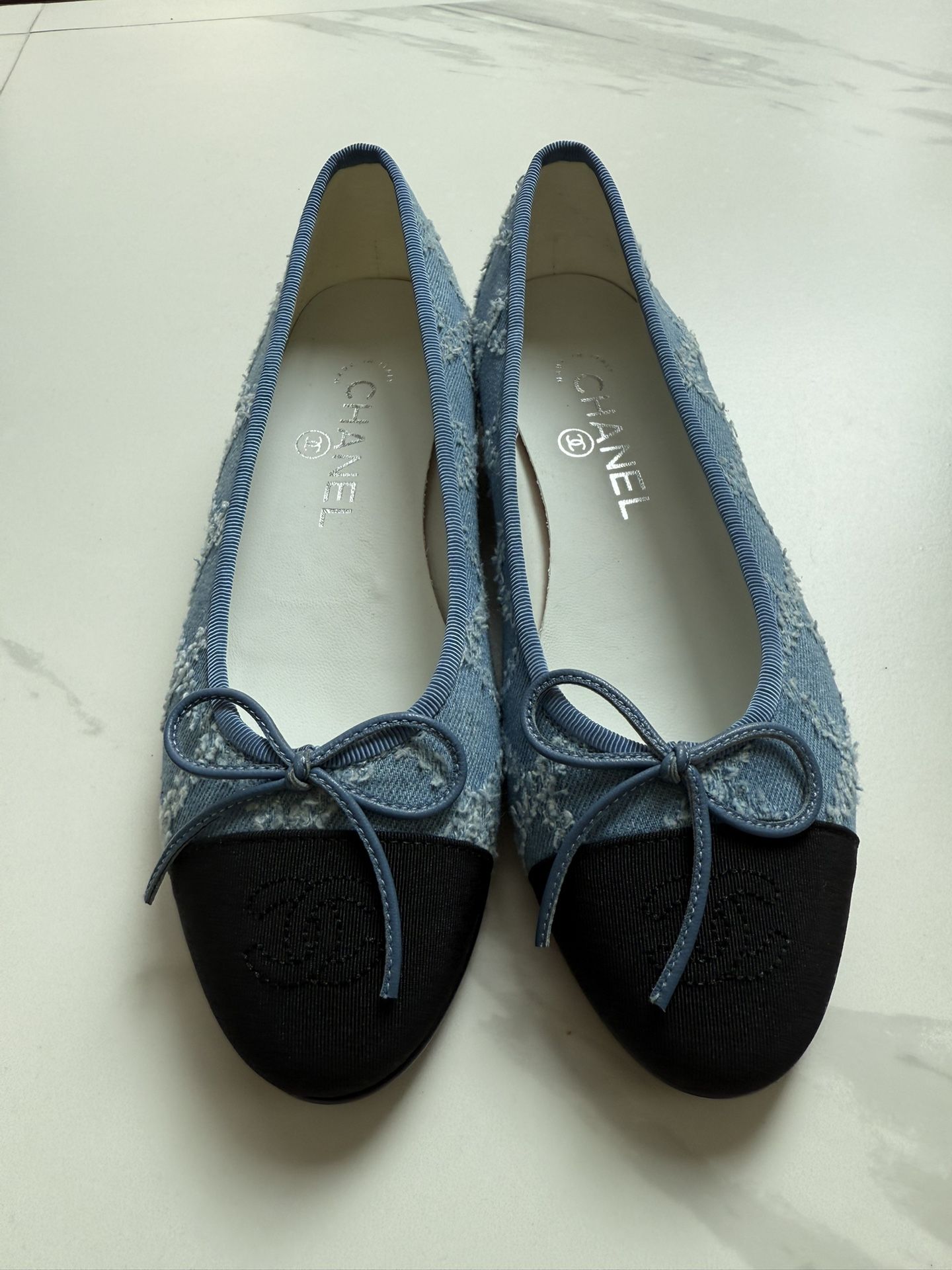 Chanel Style Ballerina Flats - Brand New (Size 36-36.5)