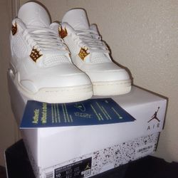 Jordan 4 Metallic Gold Size 8.5 Mens