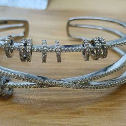 Rhinestone-encrusted bracelet