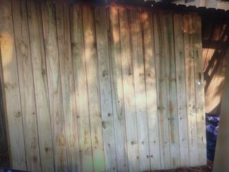 8 Ft Or 6 Ft Wood Treated Panel Fence X 6 Ft Tall